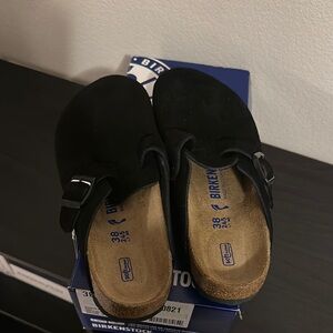 Birkenstock Black Flats Comfortable Loafers